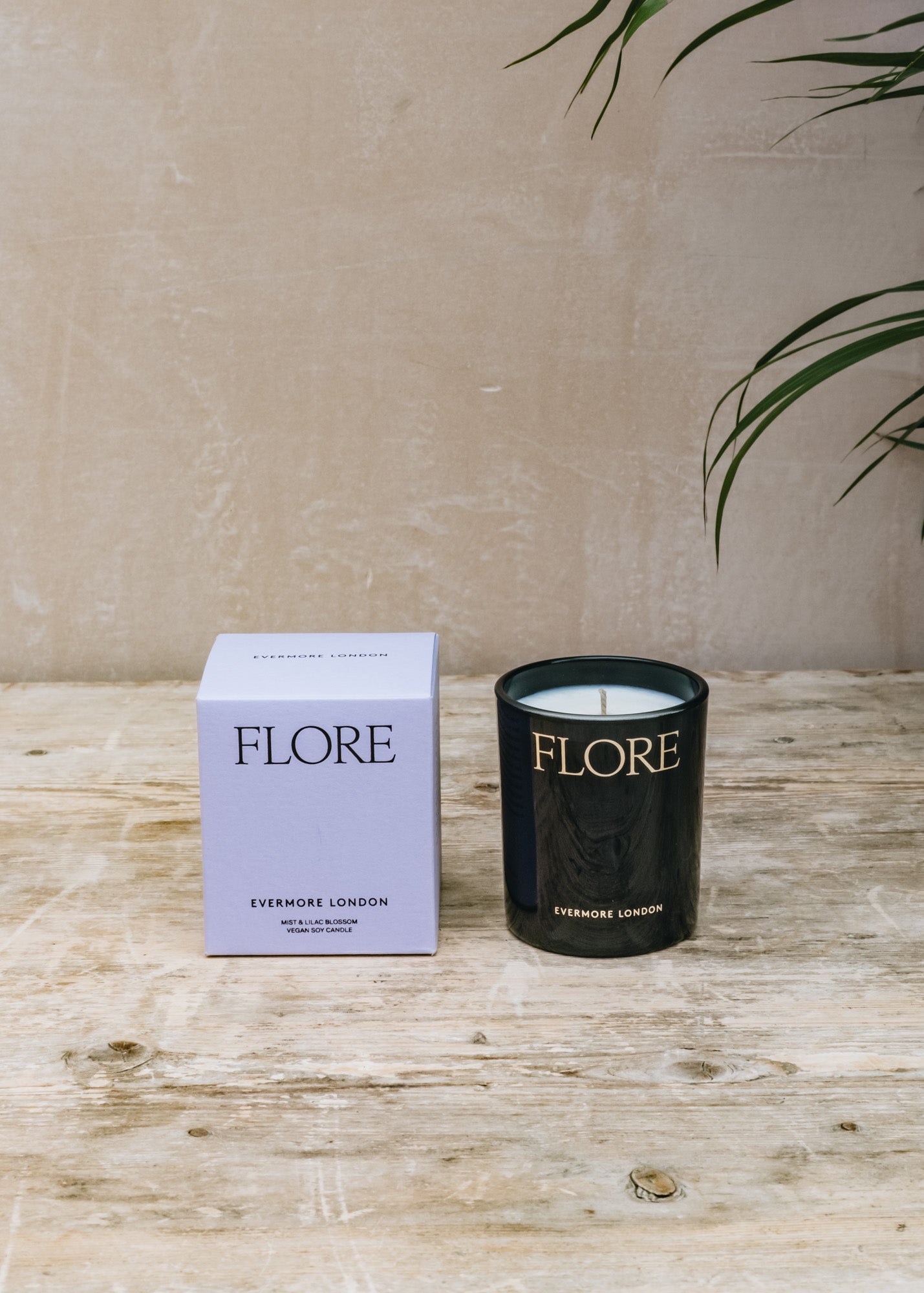 Evermore Scented Candle in Flore, Mist and Lilac Blossom, 145g