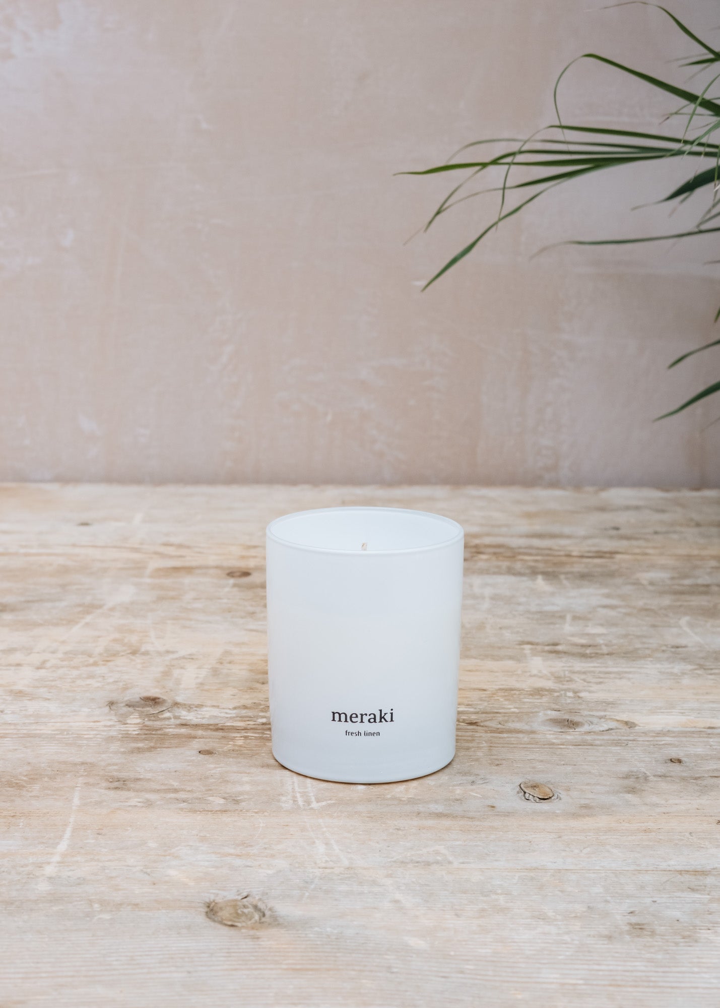 Dekocandle Meraki Scented Candle in Fresh Linen, 200g
