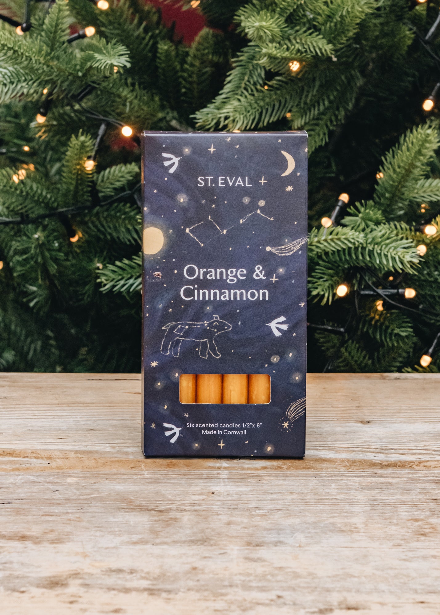 St Eval Orange and Cinnamon Scented Mini Dinner Candles