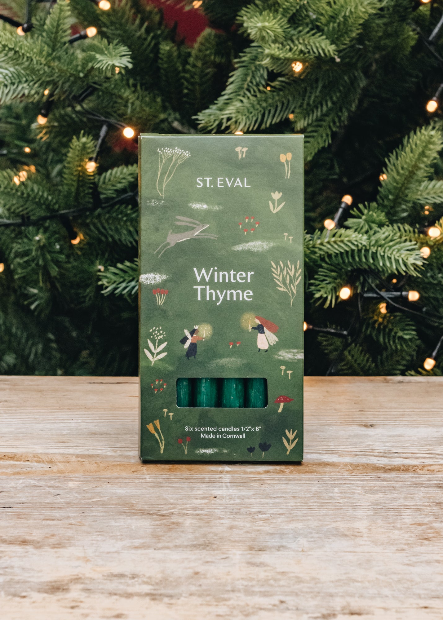 Burford Garden Co. St Eval Winter Thyme Scented Mini Dinner Candles