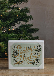 'Season's Greetings' Christmas Cards, pack of eight