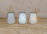 Set of Three Balad Lamps in Acapulco Blue