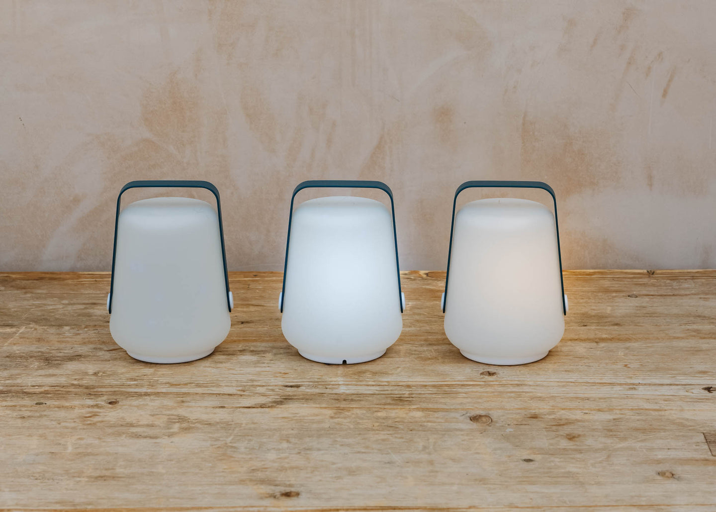 Fermob Set of Three Balad Lamps in Acapulco Blue