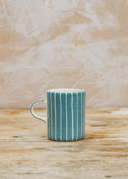 Hook Norton Pottery Sgraffito Demi Mug in Dove Grey