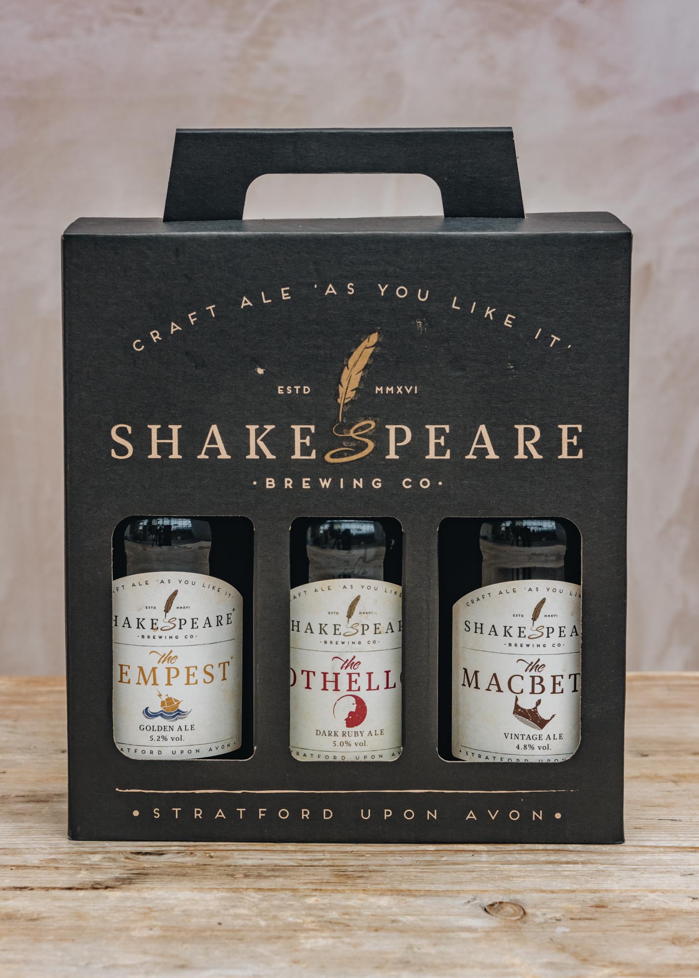 Shakespeare Brewing Co. Three Bottle Gift Box