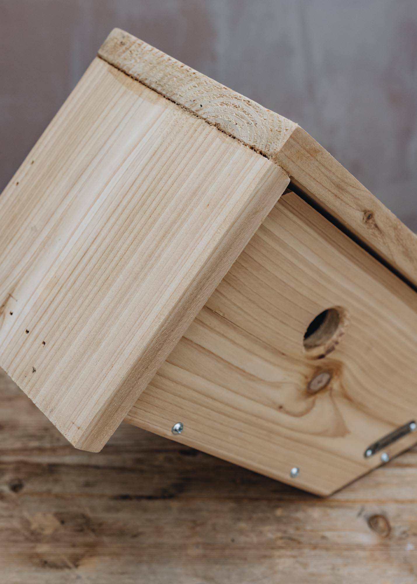 Side View Cedar Bird Box