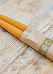 Skär Organics Beeswax Dinner Candle in Paprika, 10