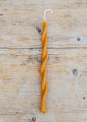 Skär Organics Twisted Beeswax Dinner Candle in Paprika, 10