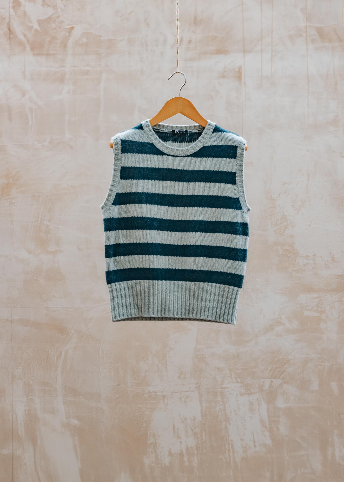 Cash-Ca Slipover in Silver and Teal