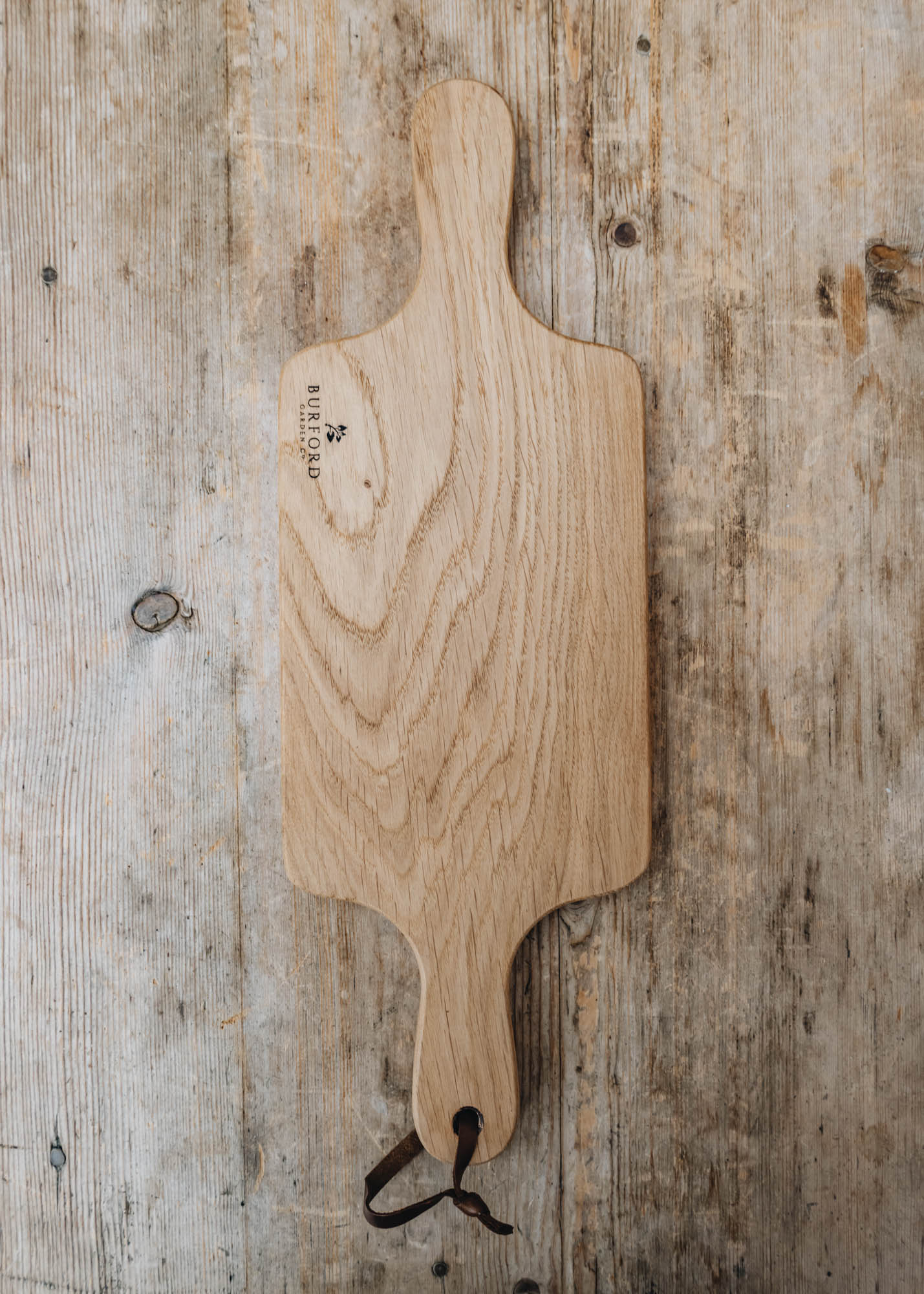 STIK Designs Small Double Handled Oak Cheese Board