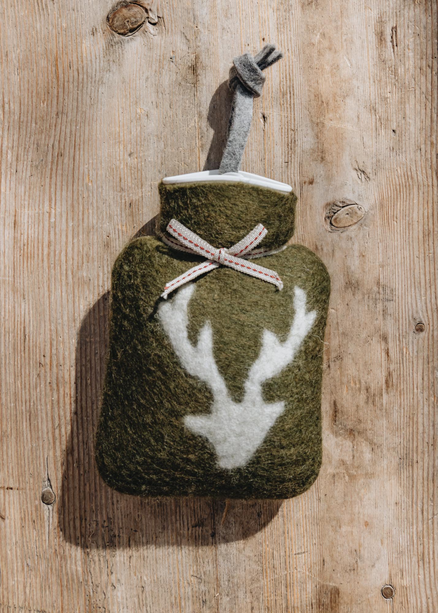 Dorothee Lehnen Small Green Deer Hot Water Bottle
