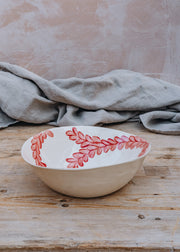 Small Salad Bowl in Pimento Vine