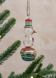 Unique Treasures Snowman Glass Bauble
