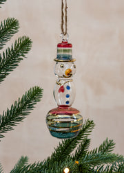 Unique Treasures Snowman Glass Bauble