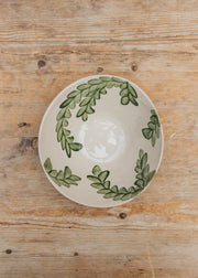 Wonki Ware Soup Bowl in Green Vine