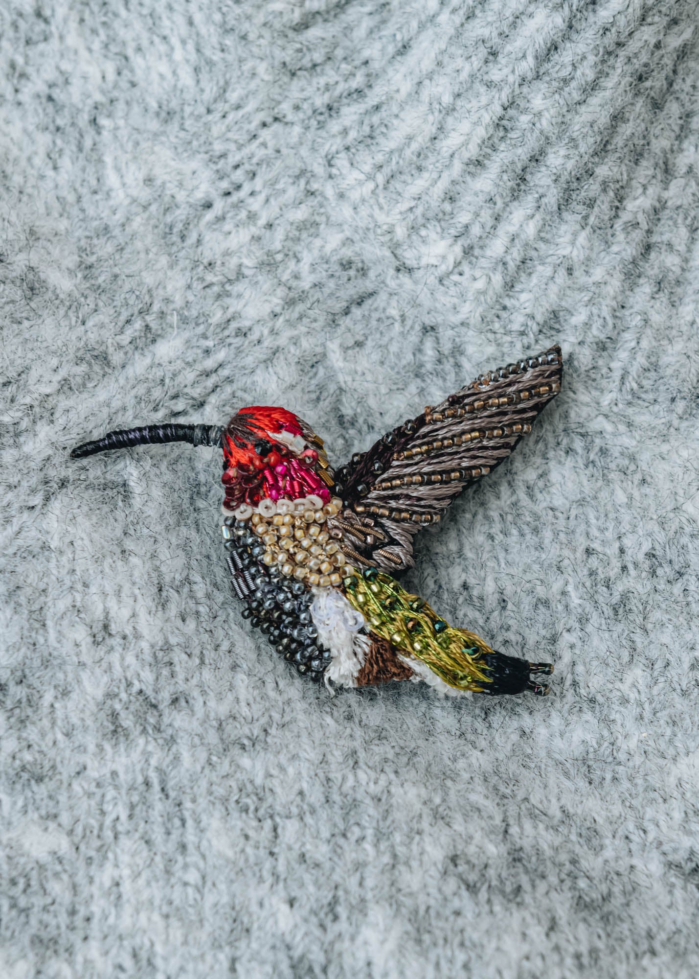 Trovelore Trovelore Sparkling Hummingbird Brooch