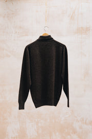 William Lockie Sportshirt Collar Pullover in Cocoa