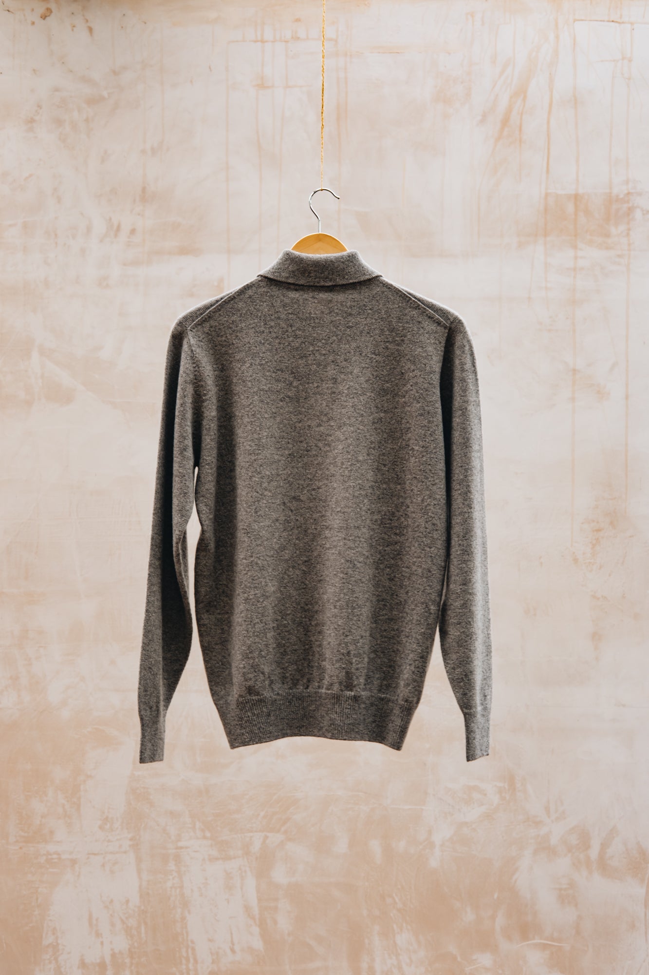 William Lockie Sportshirt Collar Pullover in Vole