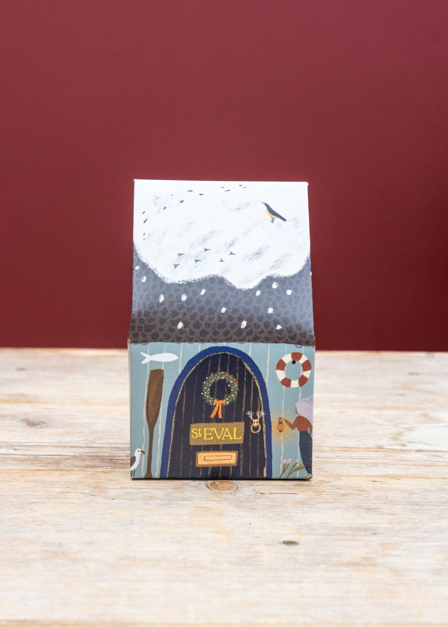 Christmas Cottage Set in Orange and Cinnamon