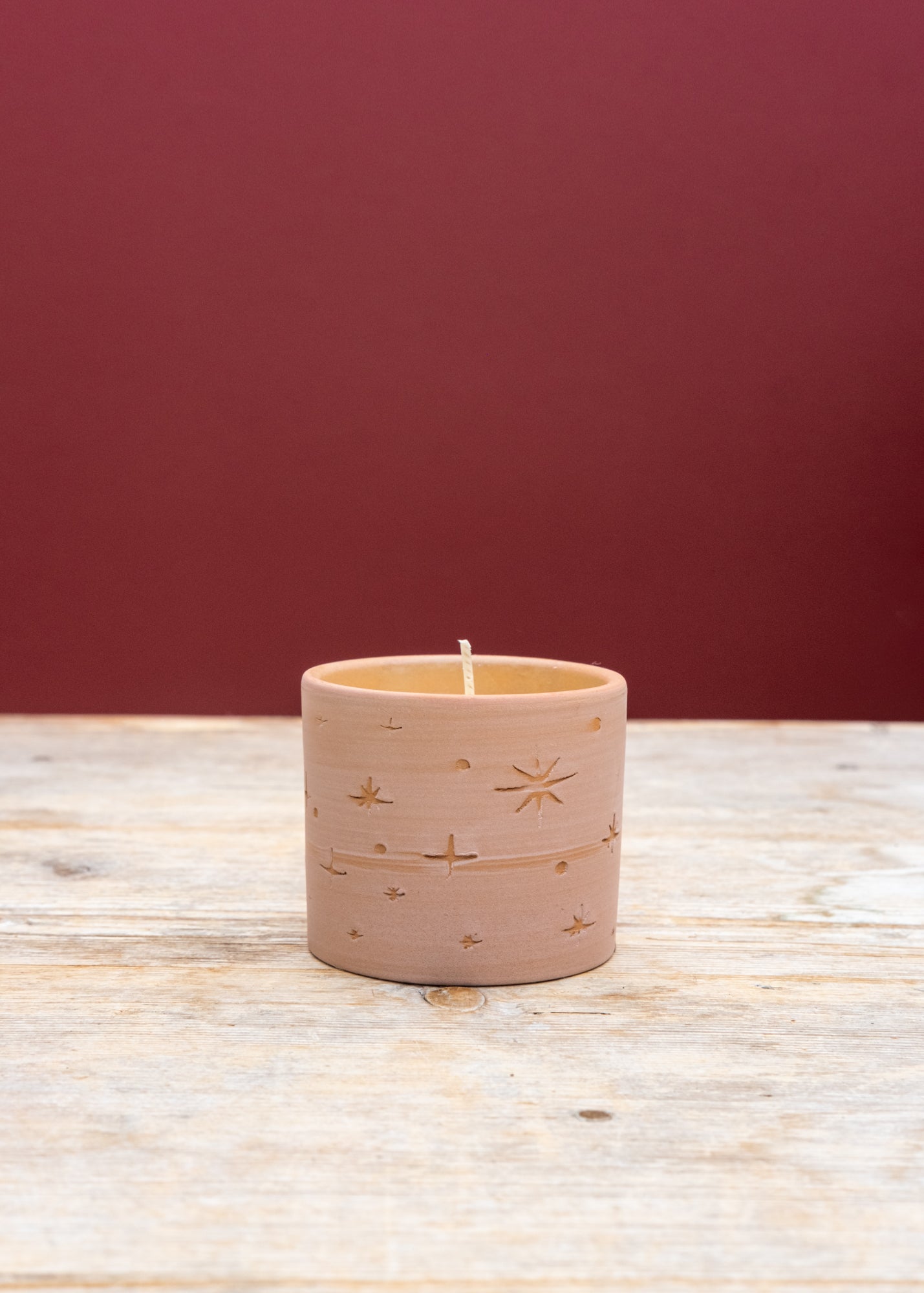 Star Gazy Candle in Winter Thyme