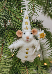 AfroArt Star Singer Mouse Ornament