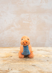 Steiff Bronko Brontosaurus 28cm in Dark Orange