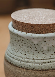 Burford Garden Co. Small Stoneware Stoppered Jar