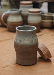 Burford Garden Co. Large Stoneware Stoppered Jar