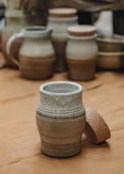 Burford Garden Co. Small Stoneware Stoppered Jar