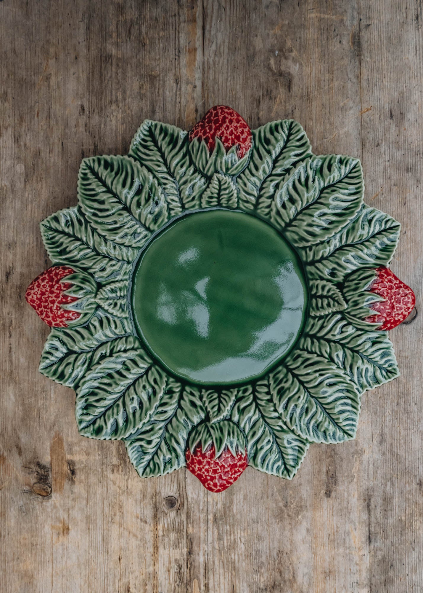 Bordallo Pinheiro Strawberry Charger Plate