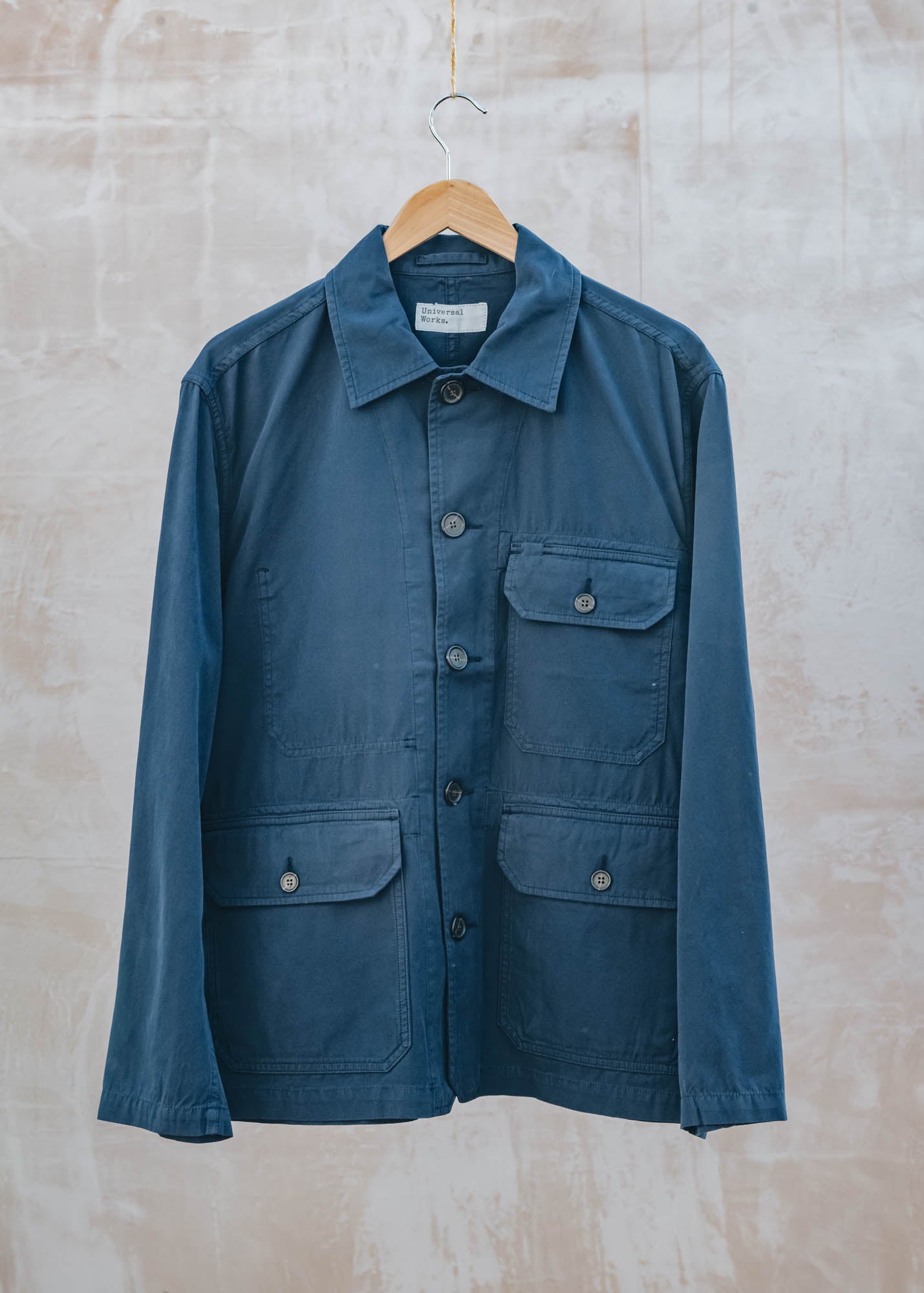 Universal Works Summer Canvas Utility Jacket in Navy