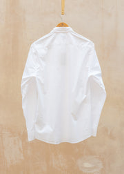 Sunspel Button Down Poplin Shirt in White