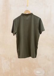 Sunspel Classic Jersey Polo Shirt in Deep Olive