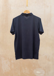 Sunspel Classic Jersey Polo Shirt in Navy