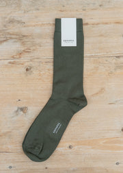 Sunspel Cotton Socks in Khaki