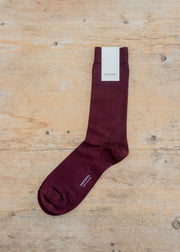 Cotton Socks in Maroon