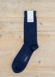 Sunspel Cotton Socks in Navy