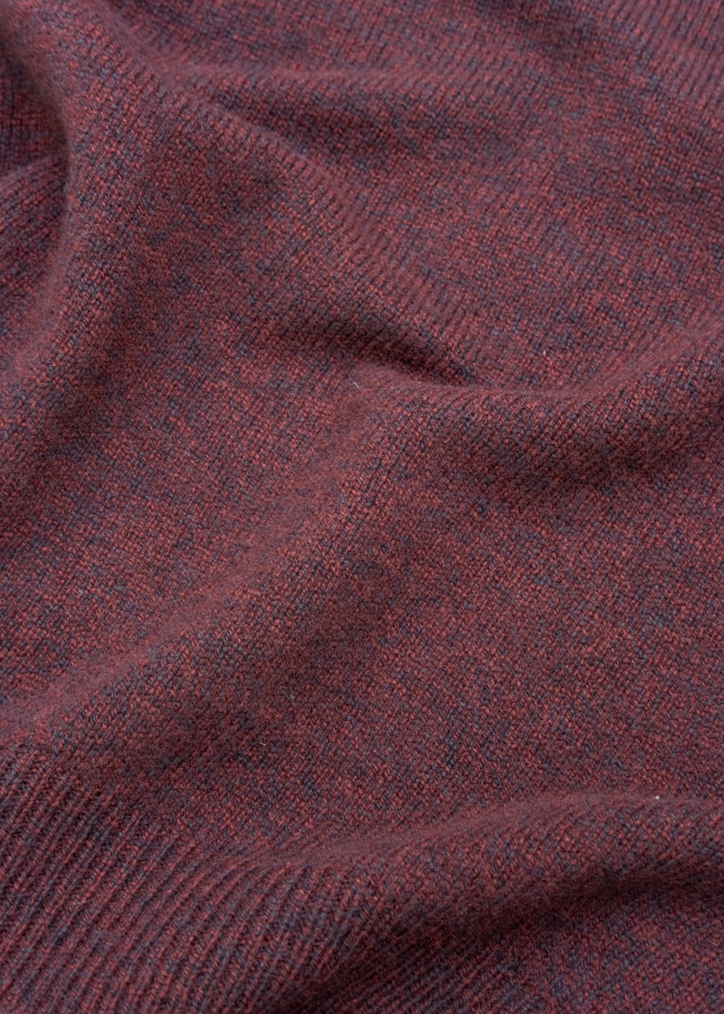Sunspel Lambswool Crew Neck in Bakelite Twist