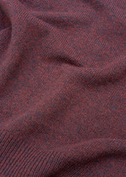 Sunspel Lambswool Crew Neck in Bakelite Twist