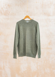 Lambswool Crew Neck in Sea Moss