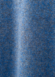 Sunspel Lambswool Polo Shirt in Denim Twist