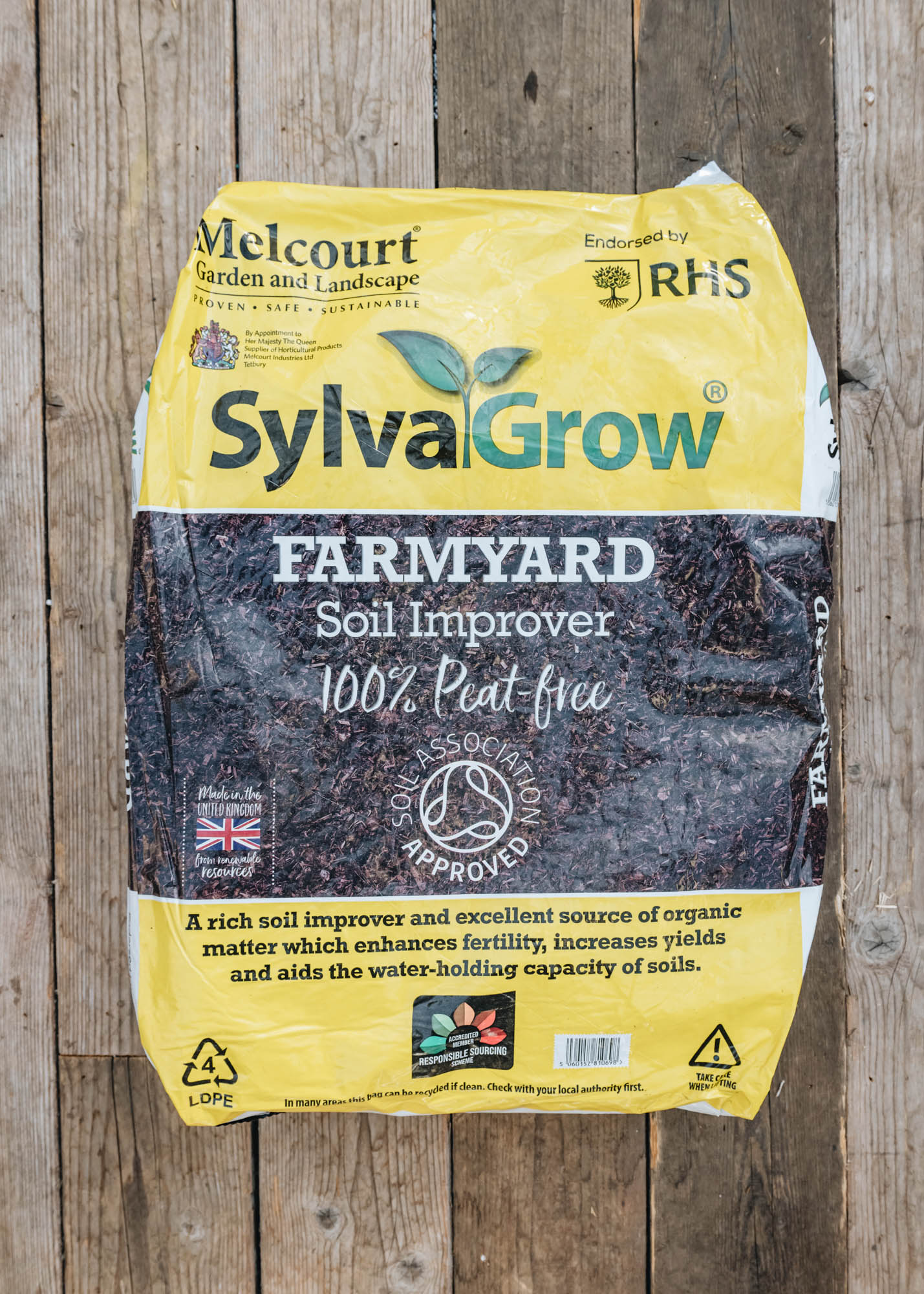 Melcourt Sylvagrow Farmyard Soil Improver, 50l