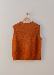 TOAST Donegal Wool Tank Jumper in Copper