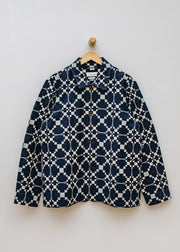 TOAST Lattice Double Cloth Jacket in Indigo