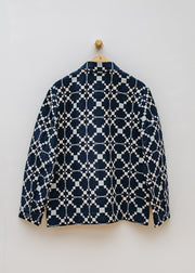 TOAST Lattice Double Cloth Jacket in Indigo