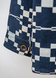 TOAST Lattice Double Cloth Jacket in Indigo