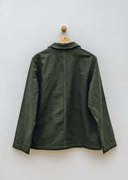 TOAST Unstructured Overdyed Micro Houndstooth Jacket in Grey Olive