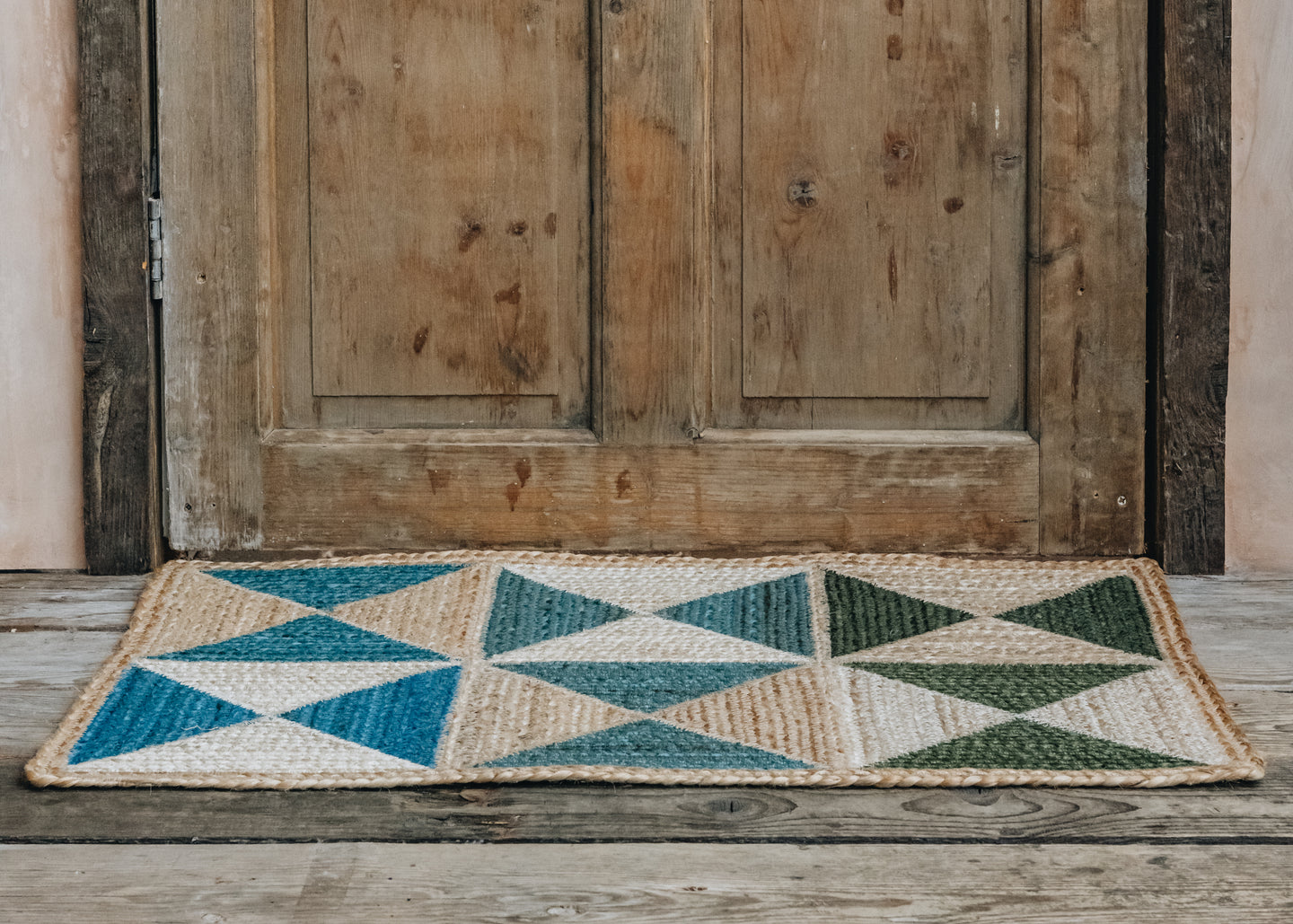 Teal Woven Doormat