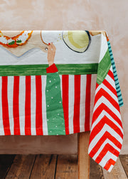 Tablecloth in Hands On Christmas