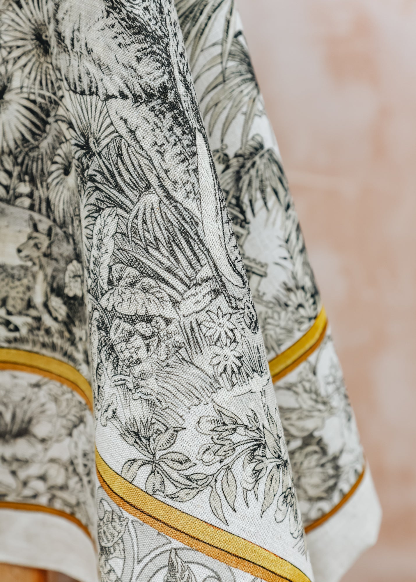 Tessitura Toscana Telerie Tablecloth in Tantra